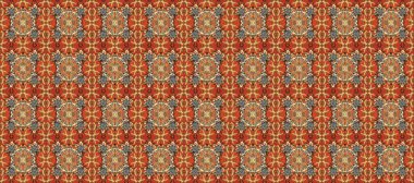 Kusursuz klasik kahverengi, turuncu, bej ve altın desenli. Klasik klasik klasik arka plan. Geleneksel oryantasyon süsü.