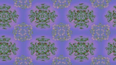 Renkli unsurlarla hareketli arka plan görüntüleri. Çiçekler. Eski model. Bayrak tarzı. Video kaydı. Şablon. Döngü. Kusursuz..