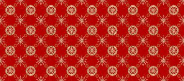 Kusursuz altın desenli bukleler. Raster altın pürüzsüz desen. Kırmızı ve beyaz renklerde kusursuz desen. Doğu tarzında altın elementler arabesk.