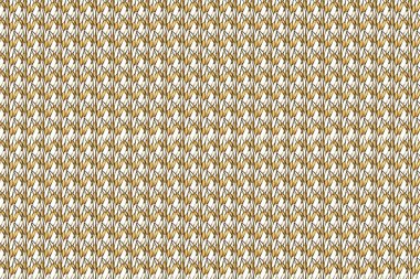 Kahverengi, beyaz ve bej renklerde klasik, klasik, kusursuz desenler. Barok tarzında kusursuz bir doğulu süsü..