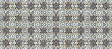 Gri, nötr ve bej renklerde altın elementler. Kusursuz raster arka plan. Şık bir grafik desen. Çiçek deseni. Duvar kâğıdı barok, İspanyol kumaşı.