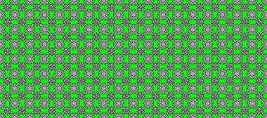 Raster kutsal geometri yuvarlak renkli sembol gri, yeşil ve nötr renklerde parlayan yıldızlar. Logo, oyun, kapak, kart için tasarım.