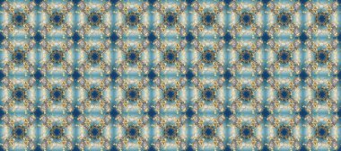 Kusursuz altın desenli bukleler. Mavi üzerinde pürüzsüz desen, altın elementli gri renkler. Doğu tarzı arabesk. Raster. Parlak dantel, stilize çiçekler, şal desenli. Zarif altın deseni aç