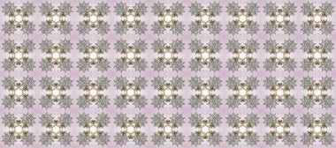 Barok tarzında altın çiçekli süs. Antika altın tekrarlanabilir duvar kağıdı. Tarafsız, gri ve bej renklerde altın element. Damask pürüzsüz tekrarlama deseni.