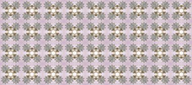 Barok tarzında altın çiçekli süs. Antika altın tekrarlanabilir duvar kağıdı. Tarafsız, gri ve bej renklerde altın element. Damask pürüzsüz tekrarlama deseni.