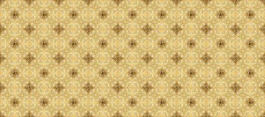 Klasik klasik klasik arka plan. Klasik raster sarısı, kusursuz desen. Geleneksel oryantasyon süsü. Altın elementlerle bej, sarı ve nötr renklerde kusursuz desen.