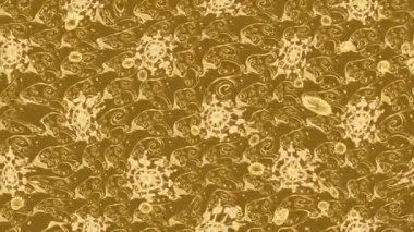 Renkli unsurlarla hareketli arka plan görüntüleri. Çiçekler. Eski model. Bayrak tarzı. Video kaydı. Şablon. Döngü. Kusursuz..