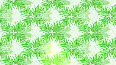 Renkli unsurlarla hareketli arka plan görüntüleri. Çiçekler. Eski model. Bayrak tarzı. Video kaydı. Şablon. Döngü. Kusursuz..