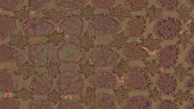 Renkli unsurlarla hareketli arka plan görüntüleri. Çiçekler. Eski model. Bayrak tarzı. Video kaydı. Şablon. Döngü. Kusursuz..