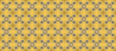 Geleneksel oryantasyon süsü. Kusursuz klasik raster altın desenli. Altın desenli sarı, bej ve gri renklerde altın elementler. Klasik vintage arkaplan.