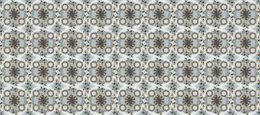 Damask pürüzsüz yineleme kalıbı. Gri, nötr ve bej renklerde altın element. Antika altın tekrarlanabilir duvar kağıdı. Barok tarzında altın çiçekli süs..