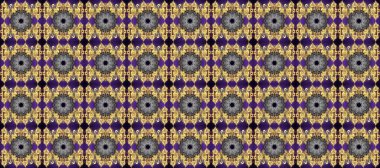 Barok tarzında kusursuz bir doğulu süsü. Raster geleneksel altın pürüzsüz desen gri, kahverengi ve mor renkler.