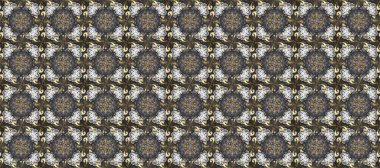 Kusursuz klasik raster altın desenli. Raster illüstrasyonu. Geleneksel oryantasyon süsü. Klasik klasik klasik arka plan. Gri, kahverengi ve bej renklerde altın elementlerle kusursuz desen.