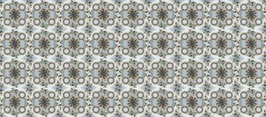 Damask pürüzsüz yineleme kalıbı. Gri, nötr ve bej renklerde altın element. Antika altın tekrarlanabilir duvar kağıdı. Barok tarzında altın çiçekli süs..