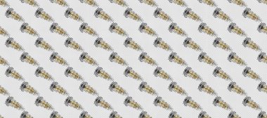 Sevimli çiçek desenli küçük çiçek. Raster resim. Sorunsuz.