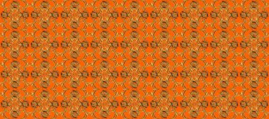 Doğulu stil altın deseni turuncu ve kahverengi renklerde altın elementlerle donatır. Raster altın desen. Kusursuz kıvırcık saçlar..