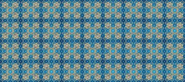 Doku arka planında altın duvar kâğıdı. Barok tarzında altın çiçekli süs. Damask kusursuz yinelenen arkaplan. Mavi, nötr ve bej renklerde altın element.