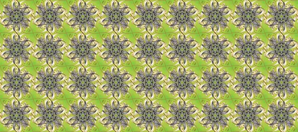 Raster klasik barok çiçeksiz altın desenli. Altın desenli gri, yeşil ve bej renklerde altın elementler. Lüks, kraliyet ve Viktorya dönemi konsepti. Süsleme.