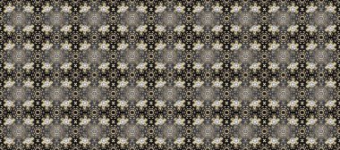 Gri, bej ve kahverengi renklerde grafiksel, modern, pürüzsüz desen. Kusursuz çiçek deseni. Kusursuz raster arka plan. Duvar kâğıdı barok, İspanyol kumaşı.