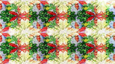 Çizim çiçek deseni duvar kağıdı, web sitesi arka planı, ambalaj kağıdı, davetiye, broşür, afiş veya web sitesi için kullanılabilir. El çizimi Raster çizimi. Karalama elementleri.