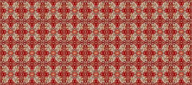 Raster altın pürüzsüz desen. Kırmızı, bej ve nötr renklerde kusursuz desen. Kusursuz altın desenli bukleler. Doğu tarzında altın elementler arabesk.