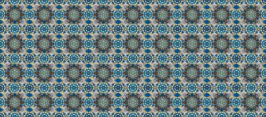 Kusursuz ortaçağ çiçek deseni. Gri, mavi ve bej renklerde altın. Doğum günü kartı, davetiye ya da afiş için iyidir. Raster illüstrasyonu. Dekoratif simetri arabesk.