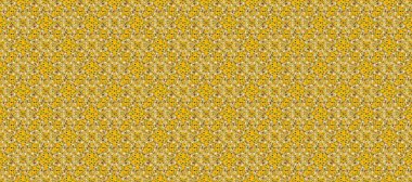 Renklerdeki altın element. Damask arkaplanı tekerrür ediyor. Barok tarzında altın çiçek süsü. Antika altın tekrarlanabilir duvar kağıdı.
