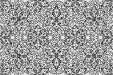 Blossoming background for printing on fabric, wallpaper and paper. Bright bouquets on a fashion grunge background. Cute seamless pattern with a small flower in a vintage style. Raster illustration.