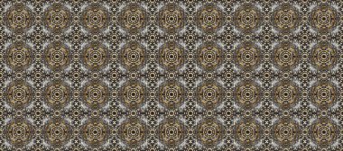 Noel, kar tanesi, yeni yıl 2019. Gri, kahverengi ve bej renklerde, altın elementlerle kusursuz klasik desen.