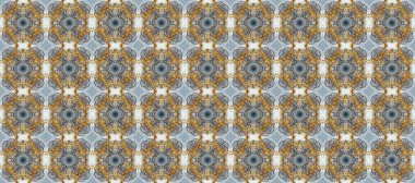 Altın antika ortaçağ dekoratifi, yapraklar ve gri, bej ve kahverengi renkli altın desenli süslemeler içeren pürüzsüz bir desen. Kusursuz kraliyet lüksü, altın barok kumaş rengi..