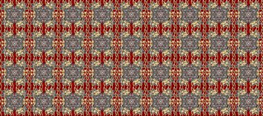 Gri, kırmızı ve kahverengi renklerde grafiksel, kusursuz desen. Duvar kâğıdı barok, İspanyol kumaşı. Kusursuz çiçek deseni. Kusursuz raster arkaplanı.