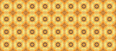 Sarı, turuncu ve bej renklerinde, altın elementlerle kusursuz klasik desen. Noel, kar tanesi, yeni yıl. Sarı, turuncu ve bej renklerde, altın elementlerle altın pürüzsüz desen.