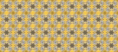 Sembol bayramı, yeni yıl kutlamaları, altın desenler. Noel altın kar tanesi kusursuz desen. Sarı, bej ve gri renklerde altın kar taneleri. Kış kar dokusu duvar kağıdı.