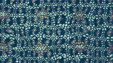 Renkli unsurlarla hareketli arka plan görüntüleri. Çiçekler. Eski model. Bayrak tarzı. Video kaydı. Şablon. Döngü. Kusursuz..