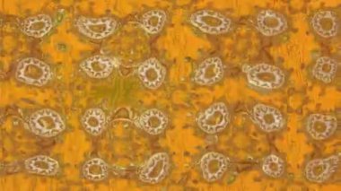 Renkli unsurlarla hareketli arka plan görüntüleri. Çiçekler. Eski model. Bayrak tarzı. Video kaydı. Şablon. Döngü. Kusursuz..