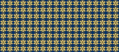 Kusursuz oryantal klasik altın desen. Sarı, mavi ve kahverengi renkler üzerinde altın tekrarlayan elementler içeren Raster soyut arka planı.