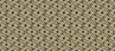 Geleneksel altın sarısı desenli gri, bej ve kahverengi renkler ve altın elementler. Barok tarzında kusursuz bir doğulu süsü..