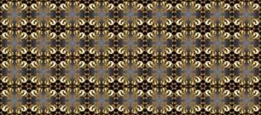 Geleneksel oryantasyon süsü. Kahverengi, bej ve gri renklerdeki altın desenli altın elementler. Klasik klasik klasik arka plan. Kusursuz klasik raster altın desenli.