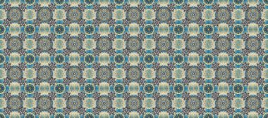 Raster oryantal süs. Kusursuz altın desen. Altın desenli gri, mavi ve nötr altın elementlerle.