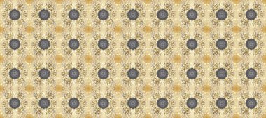 Bej, nötr ve gri renklerde, altın elementli klasik, pürüzsüz desen. Raster illüstrasyonu.