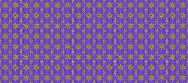 Mor, kahverengi ve nötr renklerde Art Deco Deseni. Raster illüstrasyonu. Kusursuz. Eski model sanat tasarımı. Ambalaj kağıtları ve duvar kağıtları için sevimli bir arkaplan, kumaş tasarımı, kağıt.