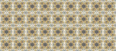 Kusursuz altın desenli bukleler. Altın elementli bej, gri ve nötr renkler. Raster illüstrasyonu. Raster altın desen. Doğu tarzı arabesk.