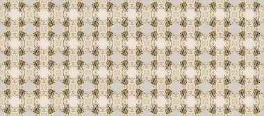 Hassas altın deseni açın. Kusursuz altın desenli bukleler. Tarz arabesk. Raster. Bej, gri ve nötr renklerde altın elementlerle kusursuz desen. Parlak, stilize çiçekler, şal desenli