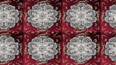 Renkli unsurlarla hareketli arka plan görüntüleri. Çiçekler. Eski model. Bayrak tarzı. Video kaydı. Şablon. Döngü. Kusursuz..