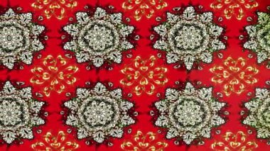 Renkli unsurlarla hareketli arka plan görüntüleri. Çiçekler. Eski model. Bayrak tarzı. Video kaydı. Şablon. Döngü. Kusursuz..