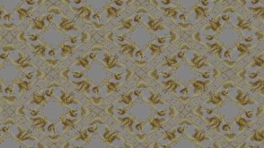 Renkli unsurlarla hareketli arka plan görüntüleri. Çiçekler. Eski model. Bayrak tarzı. Video kaydı. Şablon. Döngü. Kusursuz..