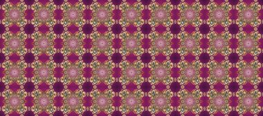 Kusursuz altın desenli bukleler. Mor, kahverengi ve bej renklerde pürüzsüz desen. Raster altın pürüzsüz desen. Doğu tarzında altın elementler arabesk.