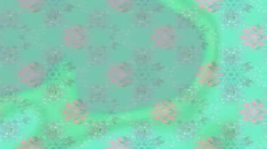 Renkli unsurlarla hareketli arka plan görüntüleri. Çiçekler. Eski model. Bayrak tarzı. Video kaydı. Şablon. Döngü. Kusursuz..