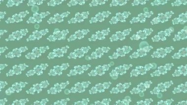 Renkli unsurlarla hareketli arka plan görüntüleri. Çiçekler. Eski model. Bayrak tarzı. Video kaydı. Şablon. Döngü. Kusursuz..