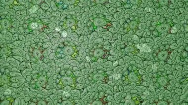 Renkli unsurlarla hareketli arka plan görüntüleri. Çiçekler. Eski model. Bayrak tarzı. Video kaydı. Şablon. Döngü. Kusursuz..